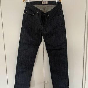 Naked and Famous Raw Denim Weird Guy 33W
